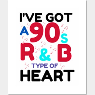 Funny r&b Music Lover Gift Idea 90s designs  vintage retro 2024 Posters and Art